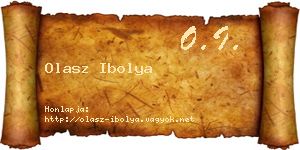 Olasz Ibolya névjegykártya