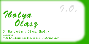 ibolya olasz business card